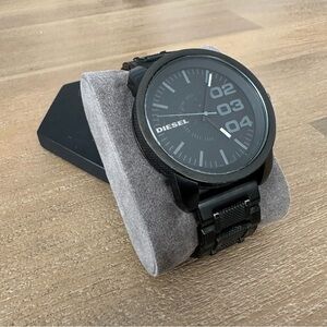 Diesel Black Textured Steel Men’s Watch